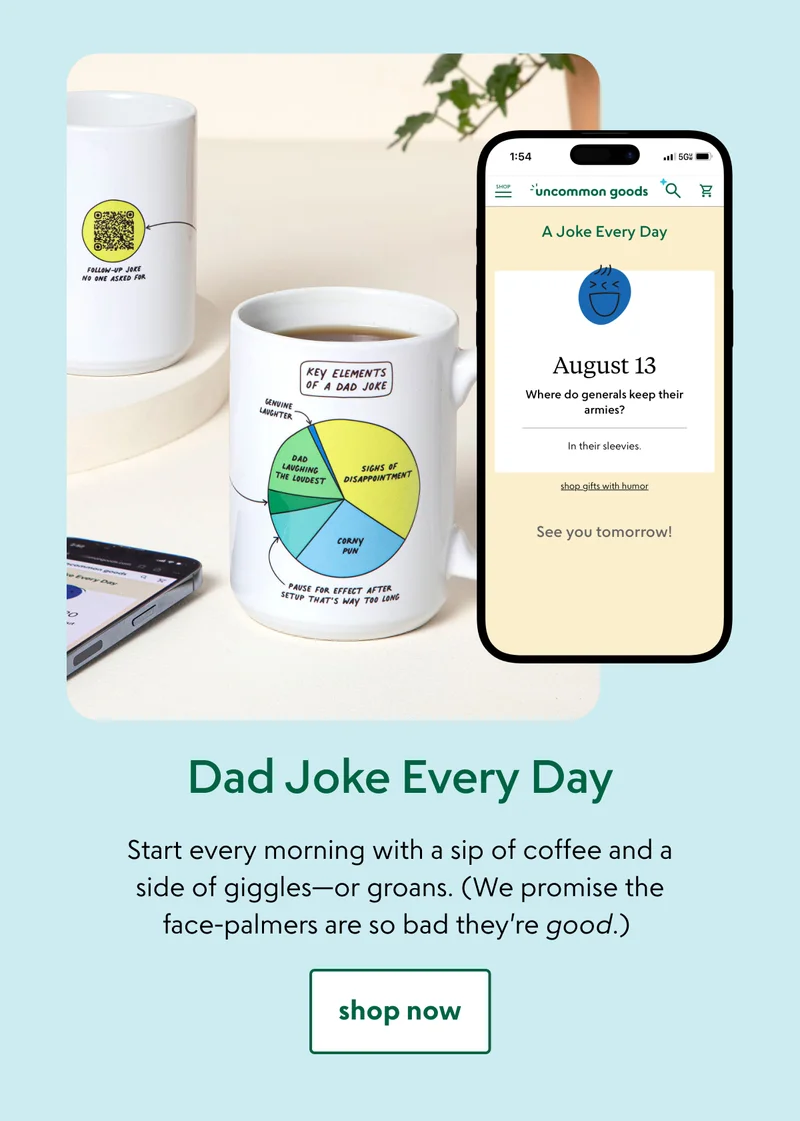 Dad Joke Every Day Interactive QR Mug