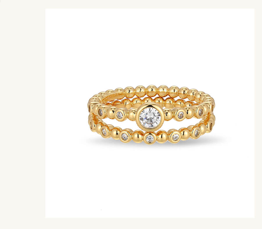 Stacked 0.25 ct tw Lab Grown Diamond Ring
