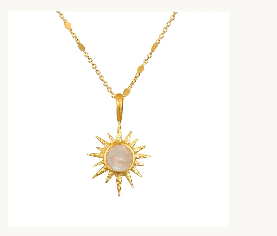 Moonstone North Star Pendant Necklace