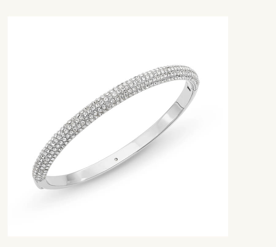 Blake Half-Pave Hinged Bangle