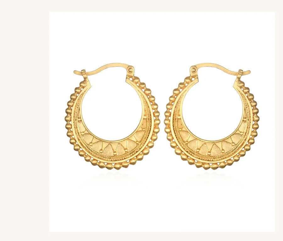Mandala Hoop Earrings