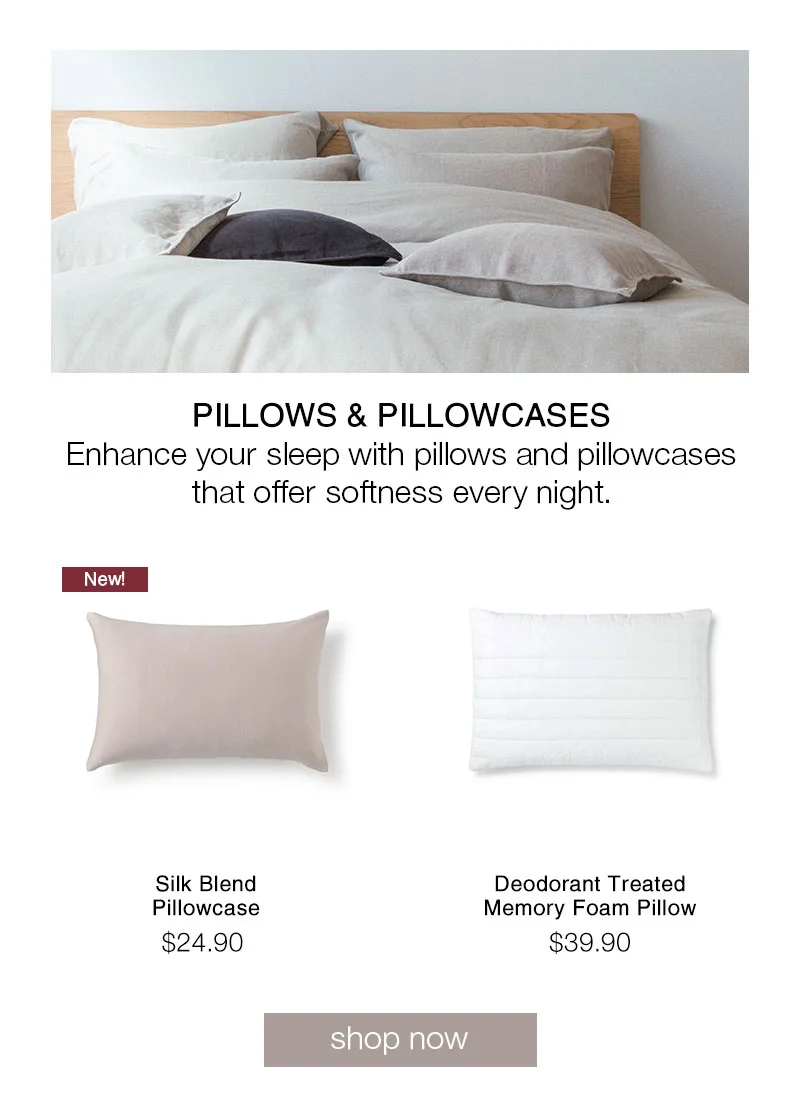 Shop Pillows and Pillowcases