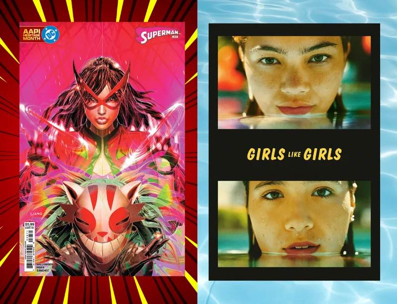 Comic cover and movie poster collage