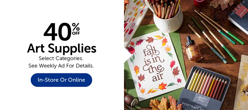 40% Off Art Supplies