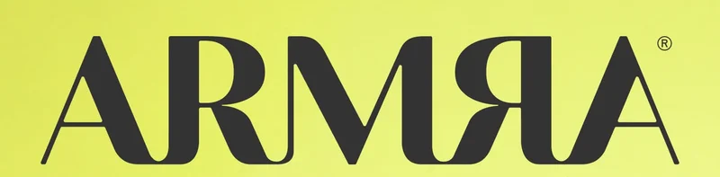 ARMRA brand logo on a yellow-green background.