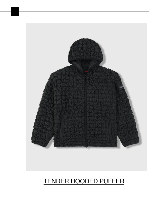 TENDER HOODED PUFFER