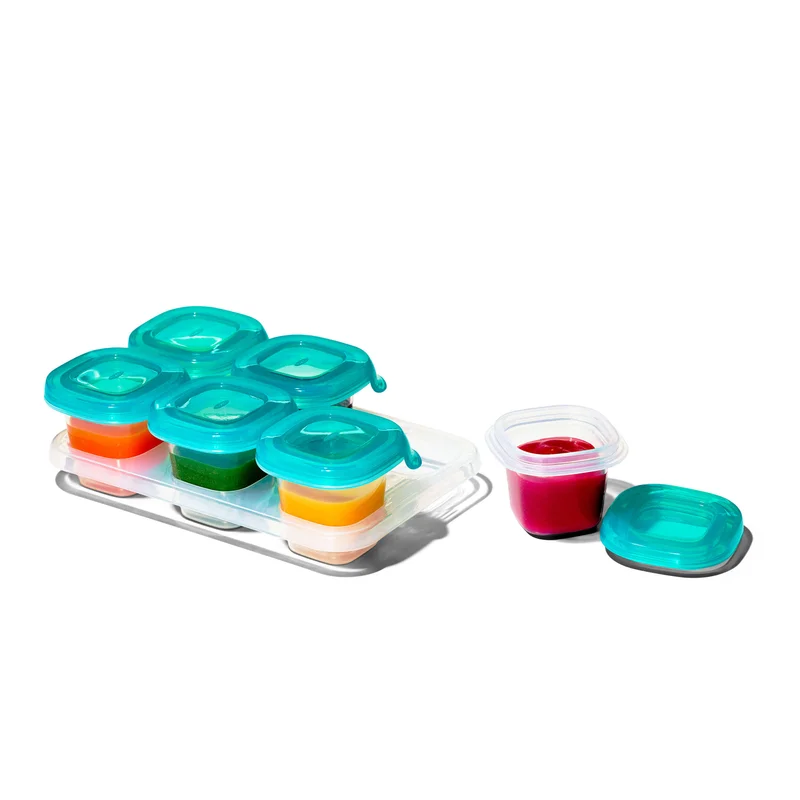 Image of 2 oz Baby Blocks™ Silicone Freezer Storage Containers
