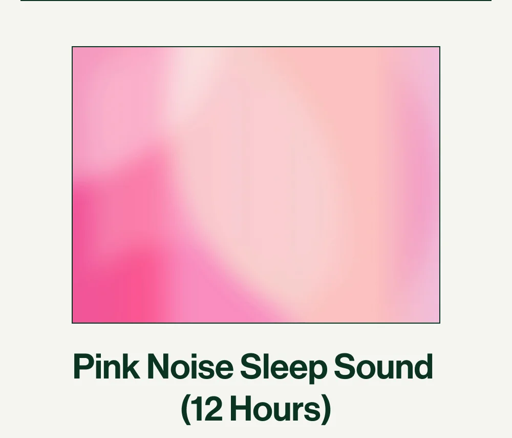 Pink Noise Sleep Sound