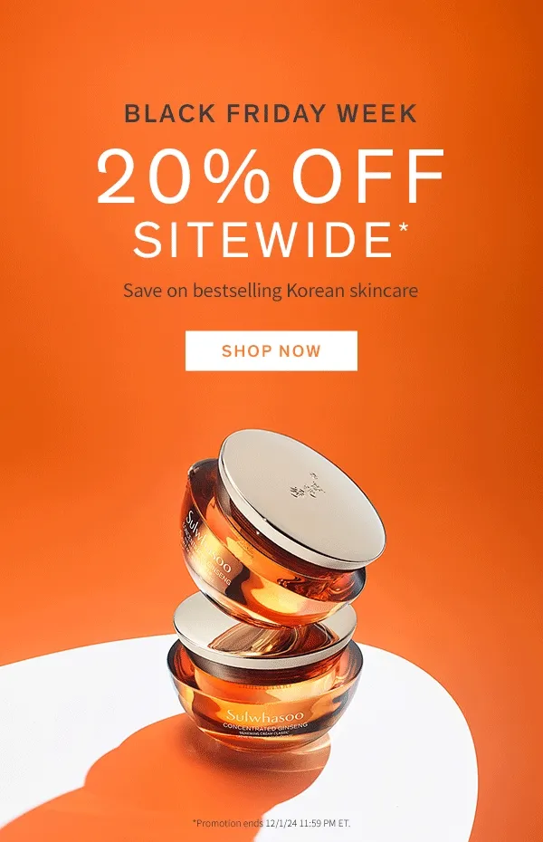 Black Friday Week: 20% off Sitewide
