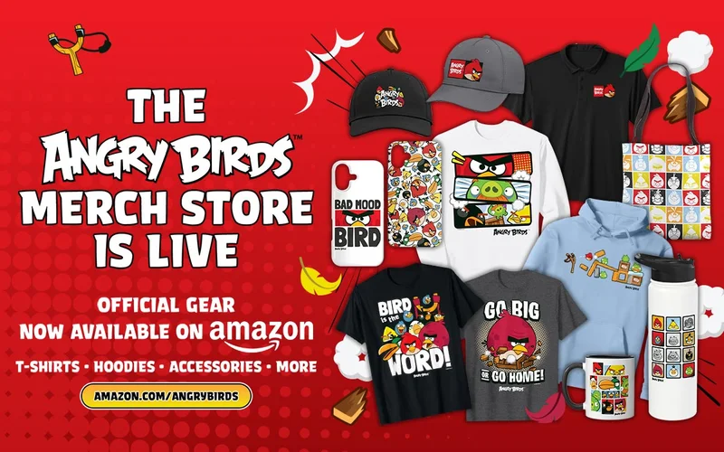 The ANGRY BIRDS Merch Store is Live | Official Gear Now available at Amazon | T-shirts - Hoodies - Accessories - More
