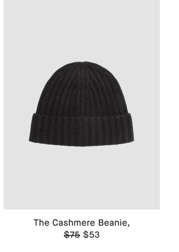 [image]The Cashmere Fine Rib Beanie