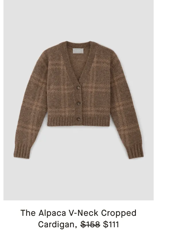 [image]The Alpaca V-Neck Cropped Cardigan