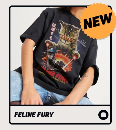 Feline Fury Oversized Tee