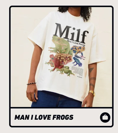 Man I Love Frogs Oversized Tee