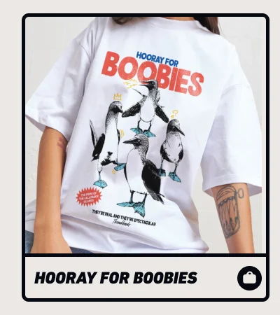 Hooray for Boobies Oversized Tee