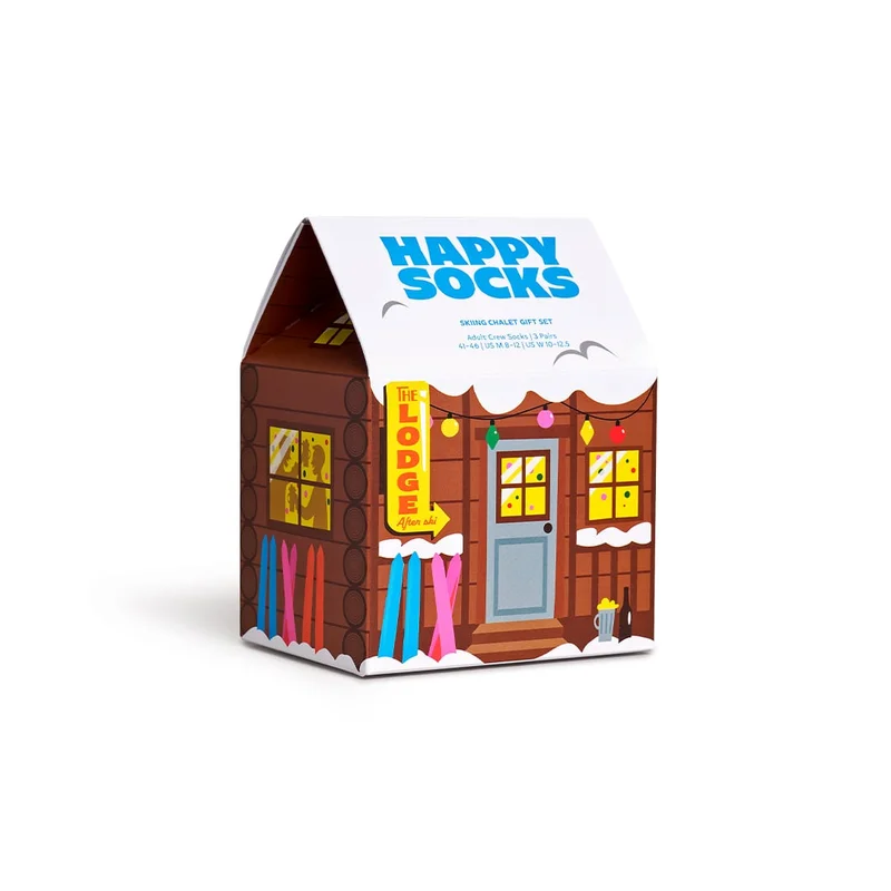 2-Pack Skiing Chalet Socks Gift Set