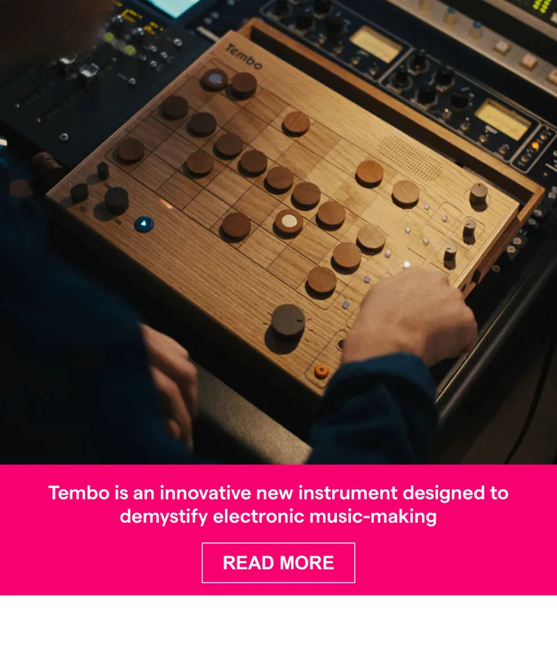 Tembo is an innovative new instrument designed to demystify electronic music-making