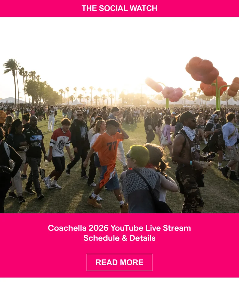 Coachella 2026 YouTube Live Stream Schedule & Details