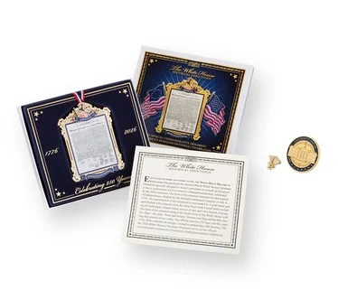 White House Hist. Assoc. America250 Official Ornament Bundle