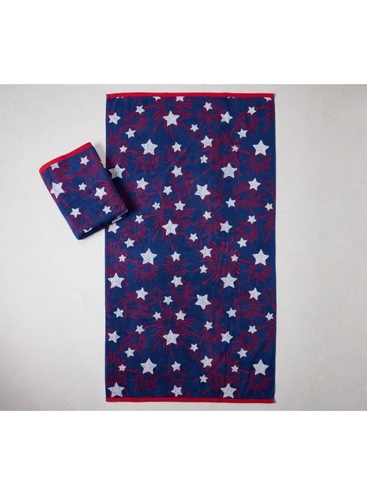 Home Reflections Set of 2 Americana Beach Towels