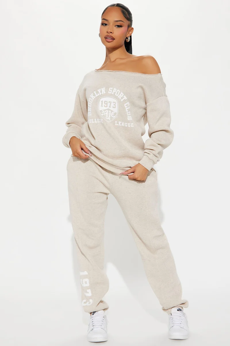 Image of NY Sport Club Jogger Set - Oatmeal