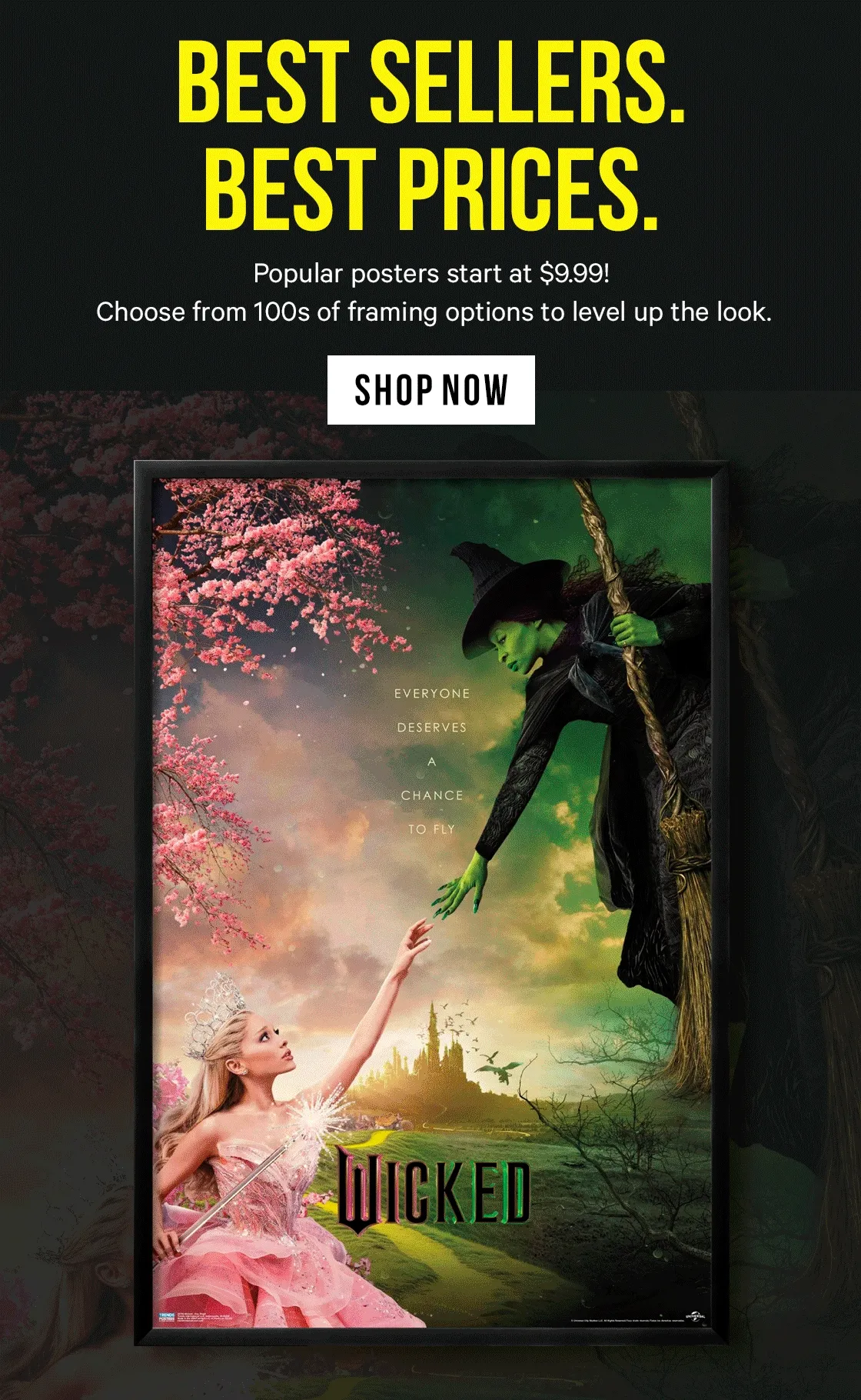 Best Sellers. Best Prices. Popular posters start at $9.99! Choose from 100s of framing options to level up the look.