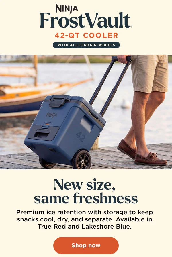 Ninja FrostVault™ 42qt Wheeled Cooler New Size, same freshness
