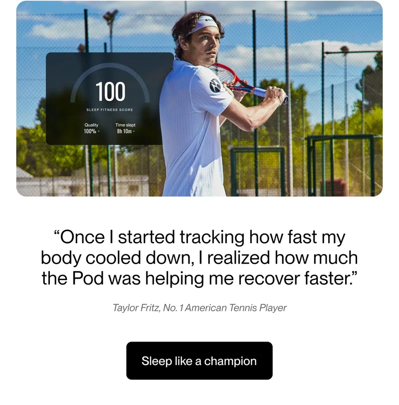 “Once I started tracking how fast my body cooled down, I realized how much the Pod was helping me recover faster.”