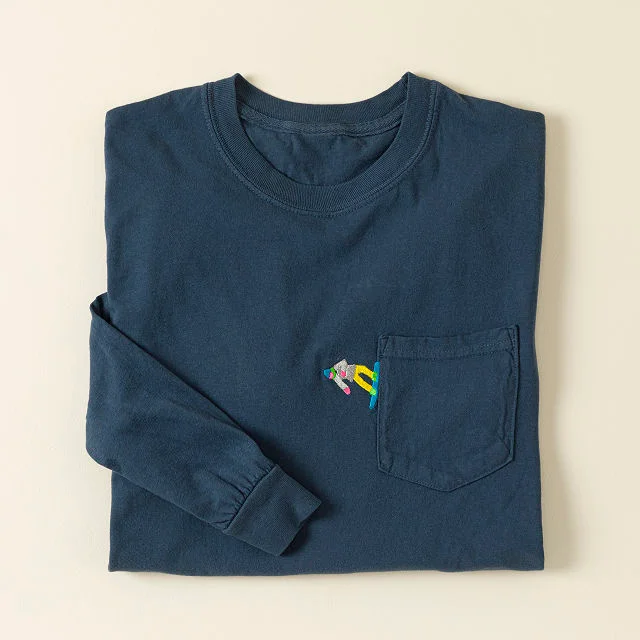 Snowboarders Summit Embroidered Pocket Tee