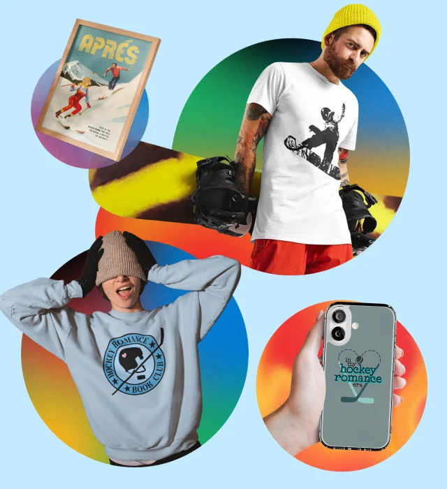 Tees, cases, posters, stickers.