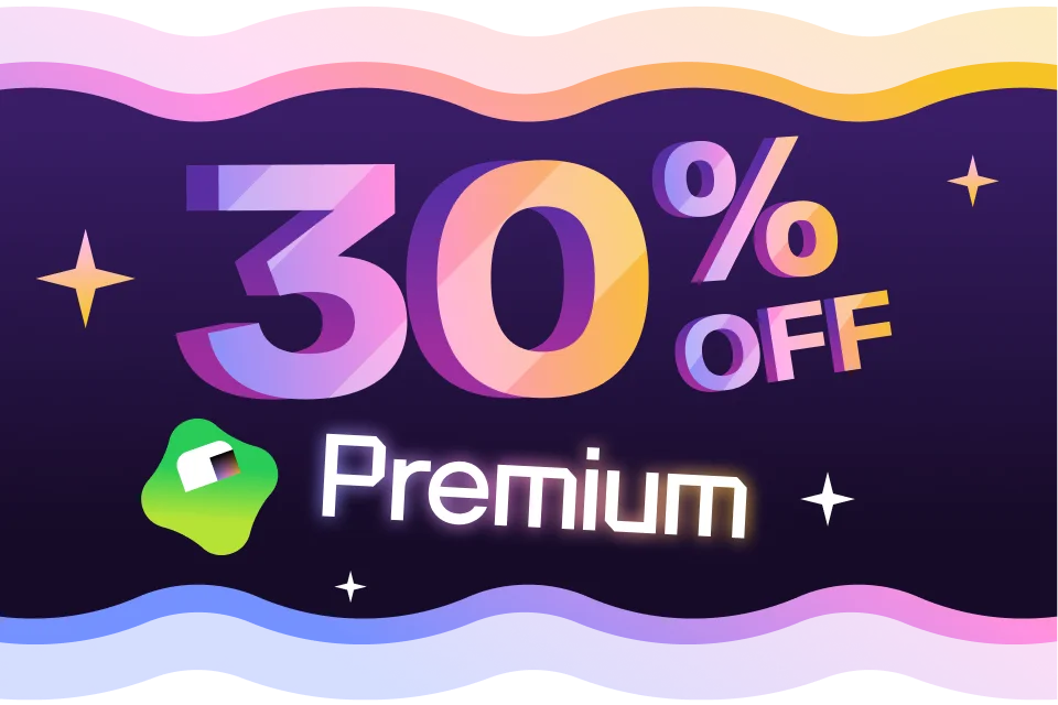 30% off Premium