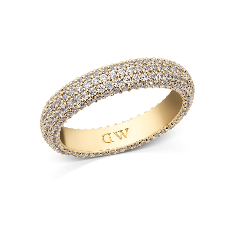 Image of Pavé Ring Gold 5 mm