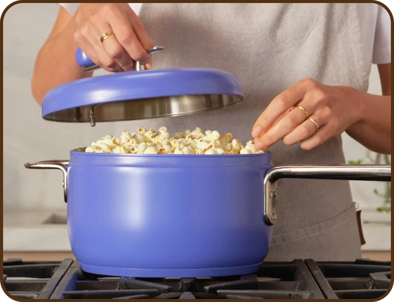 woman using the Popsmith popper