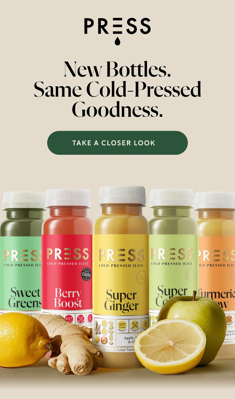 New bottles. Same cold-pressed goodness.