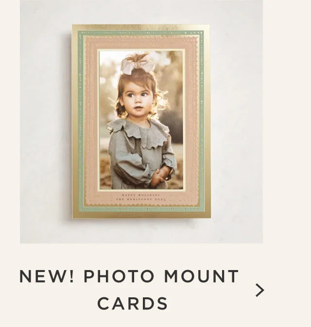 New! Photo Mount Cards