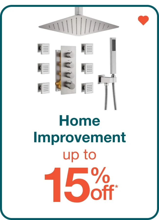 Up to 15% Off Home Improvement