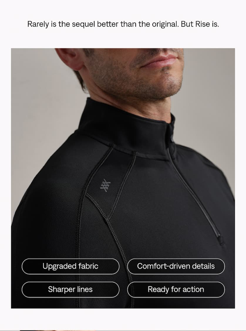 Rise 1/4 Zip features