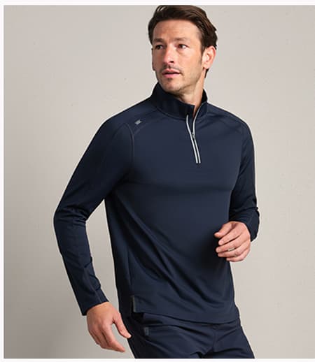 Rise 1/4 Zip: True Navy