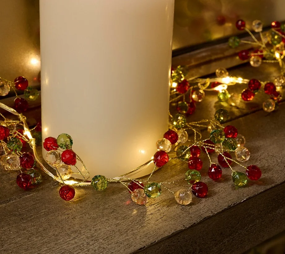 6' Beaded Garland Light Strand by Valerie