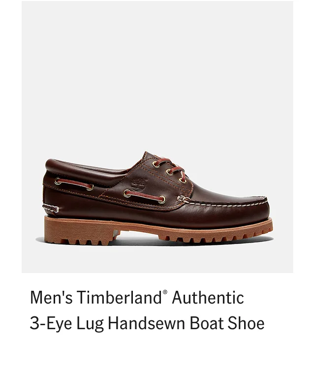 Men's Timberland Authentic 3 Eye Lug Handsewn Boat Shoe