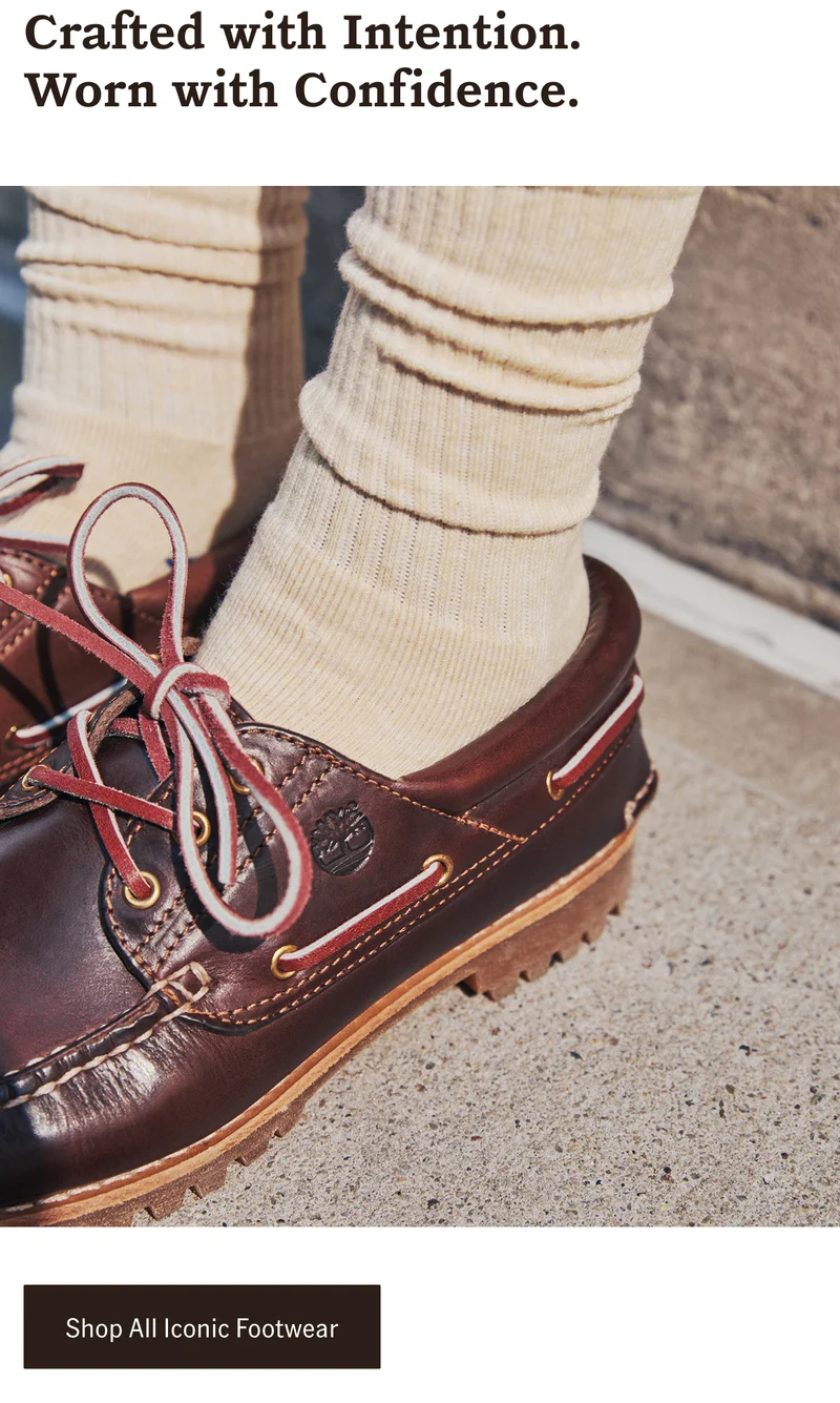Crafted with Intention. Worn with Confidence. Shop All Iconic Footwear.