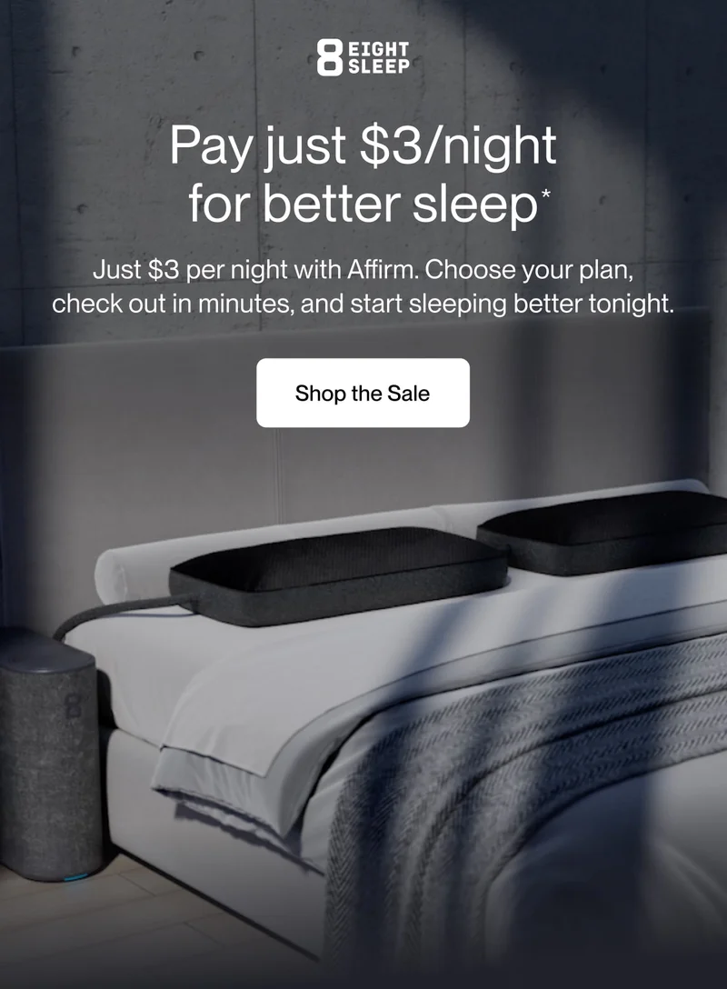 Pay just $3/night for better sleep
