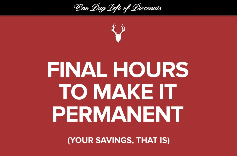 Final Hours to make it permanent