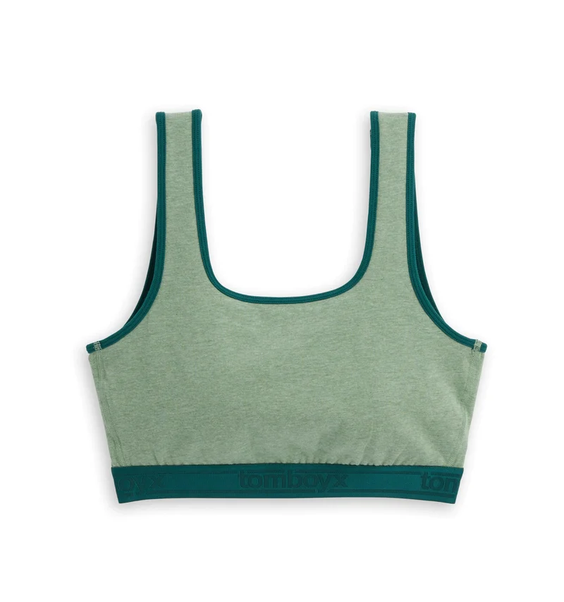 Image of Straight Up Soft Bra - Pine Heather
