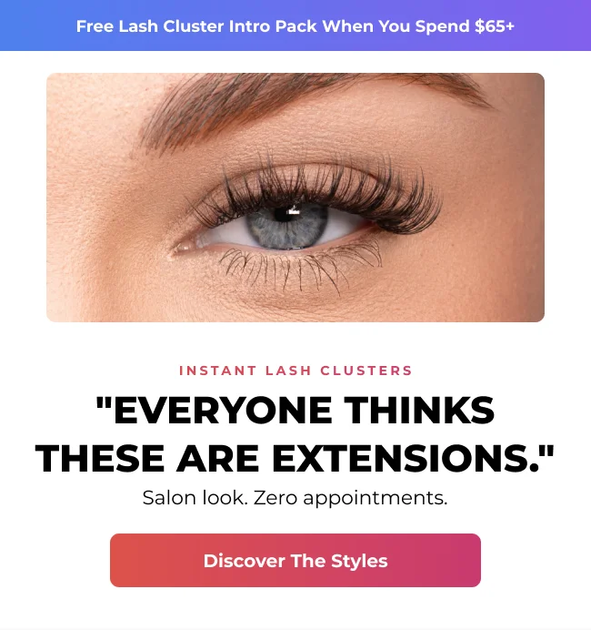 "Everyone thinks these are lash extensions" Salon Look, Zero Appointments. Discover The Styles