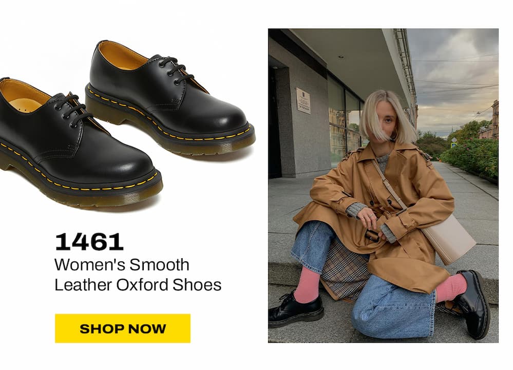 1461 Women's Smooth Leather Oxford Shoes