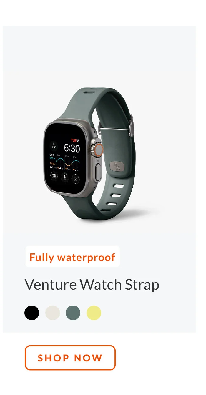 Venture Watch Strap Large (42-49mm) – Everglade *Fully waterproof