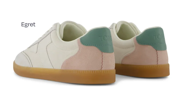 Collins Egret Suede and Leather Lace Up Sneaker - Image