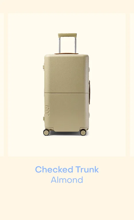 Checked Trunk Almond