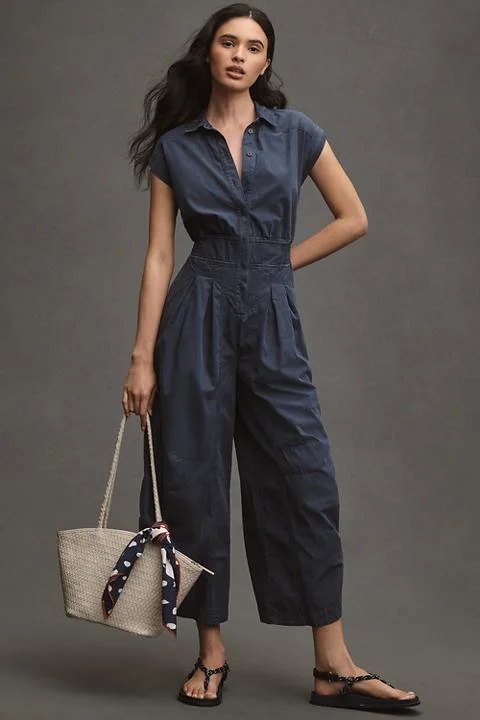 By Anthropologie Shirting Parachute Jumpsuit